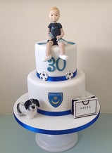 2tier footie 30th birthday for man